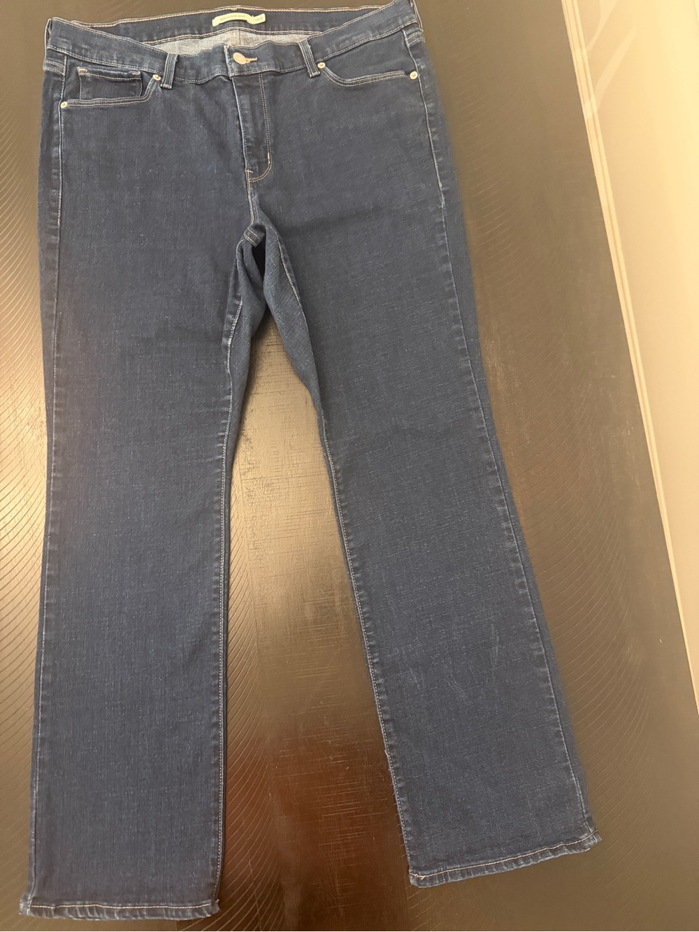 Levi’s 415 Classic Bootcut Dark Wash Cotton Blend Western Jeans Women Sz 18W - Picture 2 of 8
